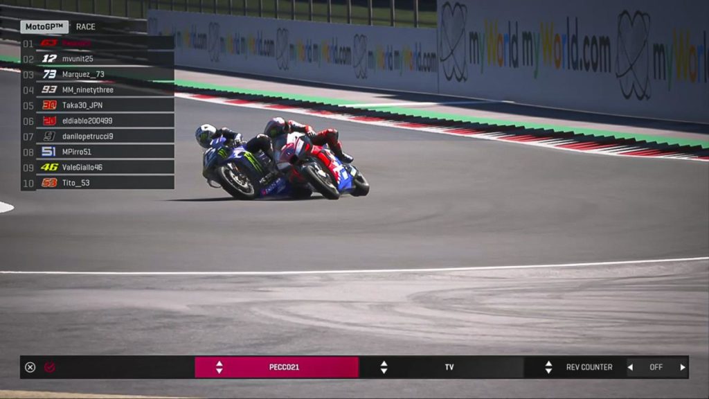 Bagnaia wins Virtual Race 2 in last lap scrap with Viñales